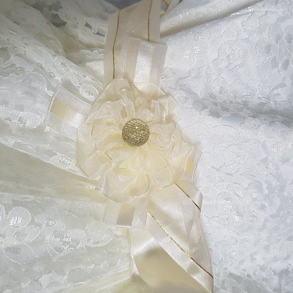 Flower girl or first communion Ivory dress - Picture 4 of 4
